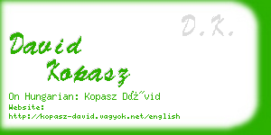 david kopasz business card